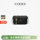 COOGI包包女款輕奢侈女士斜跨信封包生日母親情人節禮物送女友老婆媽媽 黑色