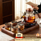 憶壺茶（YIHUTEA）玻璃煮茶壺2025新款電陶爐套裝家用多功能燒水養生壺大容量茶具 【升級加大茶盤(pán)】煙灰壺7件套