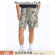 Abercrombie & Fitch美式舒適經(jīng)典澤西風(fēng)直筒松緊腰休閑短褲25夏季男裝128-5072 橄欖色迷彩 S (175/76A)
