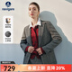 Navigare意大利小帆船人字紋女士西裝2025秋季新款休閑通勤單西簡(jiǎn)約便西 太空巖灰 L