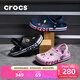 卡駱馳（CROCS）洞洞鞋貝雅卡駱班輕便耐磨一腳蹬休閑鞋|205089 黑色/白色-066 41 /42(260mm)