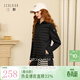 三彩【90白鵝絨】2025冬季新款短款鵝絨服輕薄保暖羽絨服外套M 經(jīng)典黑 L 165/88A