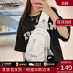 viney新款胸包包女包品牌斜挎包洋氣帆布包生日禮物送女友老婆 【米白】實(shí)用女生高檔輕奢小包腰包 時(shí)尚高端百搭休閑小眾單肩包