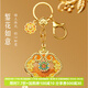 博物文創(chuàng  )故宮文創(chuàng  )如意點(diǎn)翠流沙鑰匙扣汽車(chē)掛件國風(fēng)書(shū)包裝飾生日禮物女神節 鏨花如意