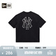 NEW ERA紐亦華MLB短袖T恤2025新款男女NY線(xiàn)條logo印花 14536488-黑色 紐約洋基隊 M