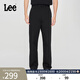 Lee日常經(jīng)典舒適直筒字母Logo織標男士日常休閑布褲潮流LMB0099 黑色 30