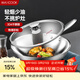美廚（MAXCOOK）304不銹鋼炒鍋 帶蓋鍋具30cm三層鋼鍋 電磁爐燃氣爐通用MCC7911
