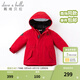 戴維貝拉（DAVE＆BELLA）女童羽絨服男童90絨保暖羽絨衣兒童冬裝幼兒新年寶寶冬季外出服 中國紅DB16448 110 cm（建議身高100-110cm）