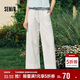 森馬（Semir）休閑褲女寬松闊腿褲顯腿長(cháng)時(shí)尚百搭2025夏季花邊褲子107425127060