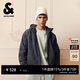 杰克·瓊斯（JACK&JONES）男裝棉服時(shí)尚百搭刺繡logo滿(mǎn)印寬松連帽保暖外套上衣225409030 E44黑砂色 L （180）