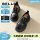 百麗（Belle）百搭牛津鞋女通商場(chǎng)同款通勤厚底小皮鞋B1Q1DCM4預售 黑色 36 (230mm)