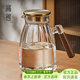 高茗家用玻璃涼水壺夏季大容量冷飲果汁茶壺加厚耐高溫待客精致花茶壺 【耐高溫】透明色涼水壺 2100ml
