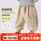 嘟嘟家【抗靜電】?jì)和澴佣炯雍駥殞氶L(cháng)褲秋冬男童童裝女童秋裝 卡其色 100