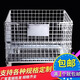 思創(chuàng  )絲特超市倉儲籠折疊鐵框周轉箱快遞分揀框金屬鐵籠倉庫可移動(dòng)鋼絲籠 銀色 800*600*640 50*50 5.3