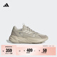 adidas「波波鞋」OZWAVE休閑厚底增高老爹鞋男女阿迪達斯輕運動(dòng)   卡其色/灰棕色/銀色   40