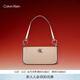 Calvin Klein時(shí)尚腋下包禮物休閑通勤洋氣包包金屬字母拉鏈CK女包單肩法棍包