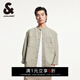 杰克·瓊斯（JACK&JONES）春季時(shí)尚百搭潮舒適寬松七分袖字母襯衫開(kāi)衫外套男裝225131002 E11卡其色 常規 L