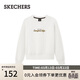 斯凱奇（Skechers）春季早春女圓領(lǐng)衛衣休閑風(fēng)寬松上衣長(cháng)袖白色打底衫L425W070