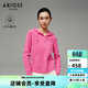 艾諾絲雅詩(shī)ARIOSEYEARS冬季新款100%綿羊毛針織衫連帽內搭毛衣31118091 蜜桃粉 S
