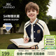 英氏（YEEHOO）男童外套兒童棒球服中大童裝學(xué)院休閑百搭時(shí)尚春裝 藍色 150
