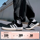 adidas「面包鞋」GRAND COURT BASE 00s休閑低幫板鞋男女阿迪達斯 黑色/白色/樹(shù)脂黃(推薦女生選小半碼)   39