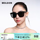 MOLSION墨鏡肖戰同款防曬太陽(yáng)鏡男女款高級感MS3112C10亮黑 偏光