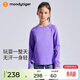 moodytiger女童速干長(cháng)袖T恤春秋兒童上衣簡(jiǎn)約排汗透氣戶(hù)外運動(dòng)衣| 網(wǎng)球系列