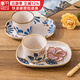 千代源沖繩玫瑰花下午茶杯盤(pán)組合 日本進(jìn)口陶瓷茶杯水杯咖啡杯日式杯子 沖繩玫瑰杯盤(pán)組合145ml