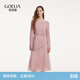 歌莉婭 高級感針織套裝女秋冬流行穿搭大方得體一整套兩件套裙1BCRAC050 22H花粉紅 M