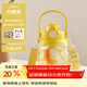 泰福高（TAFUCO）tritan大容量?jì)和募揪W(wǎng)紅學(xué)生大肚杯女生雙飲1L檸檬黃T2838