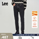 Lee商場(chǎng)同款709修身錐形黑灰暖巖恒溫男保暖牛仔褲 黑灰色 29褲長(cháng) 31