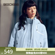 斯凱奇（Skechers）魔方系列三合一抓絨沖鋒衣多功能休閑戶(hù)外外套 嬰兒淺藍/022G M