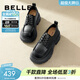 百麗（Belle）百搭牛津鞋女通商場(chǎng)同款通勤厚底小皮鞋B1Q1DCM4預售 黑色 36 (230mm)