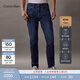 Calvin KleinJeans四季款男士復古通勤ck經(jīng)典標牌洗水微彈錐形楔形牛仔褲 1A4-牛仔淺藍 常規 32