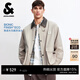 杰克·瓊斯（JACK&JONES）【防潑水】2026年春季男裝夾克寬松PU翻領(lǐng)長(cháng)袖外套上衣226121058 C00米白色 常規 M （175）