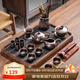 祥業(yè) 整套青瓷茶具套裝辦公家用茶盤(pán)托盤(pán)茶道茶海茶臺茶杯茶壺茶 黑紫砂西施壺11件套+暢錦茶盤(pán)