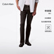 Calvin KleinJeans【免費改褲】四季款男士休閑通勤ck黑色洗水修身微彈牛仔褲 W0J-牛仔黑灰 32