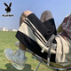 花花公子（PLAYBOY）美式短褲男夏季籃球五分中褲青少年大碼寬松休閑沙灘運動褲衩子 3028黑色 3XL (建議170-185斤)