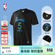 NBA【新品】杜蘭特庫里詹姆斯東契奇亞歷山大短袖男夏裝籃球服t恤 森林狼-愛(ài)德華茲運動(dòng)T恤(黑色) L