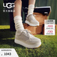 UGG春季女士系帶低幫厚底輕便泰蘭休閑鞋1170556CERA|陶土褐白色38