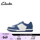 Clarks其樂(lè )Craftravel Lit女鞋新款輕盈厚底拼色運動(dòng)鞋休閑板鞋小白鞋 白拼藍色 261825454 37