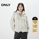ONLY2025秋季新款帥氣純色立領(lǐng)插肩袖寬松夾克外套女|125336005 A04淺灰色 M