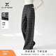香影【加絨】復古闊腿格紋褲子女高腰2025冬季新款花邊寬松直筒褲 咖色 M 160/64A/95-110斤