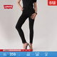 Levi's李維斯女士721緊身高腰休閑簡(jiǎn)約修身顯瘦肯豆風(fēng)牛仔長(cháng)褲 黑色加絨 26 (28)