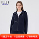 ELLE ACTIVE優(yōu)雅氣質(zhì)休閑運動(dòng)風(fēng)顯瘦外套女士春季簡(jiǎn)約百搭小清新減齡連帽外套 藏青色 M