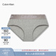 Calvin Klein內衣女士提花ck棉質(zhì)微彈半包臀防夾臀三角內褲女 P7A-椰青灰 1條 M