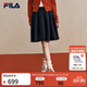 FILA 楊冪同款馬上起飛|斐樂(lè )官方女裝2026春季新年時(shí)尚短裙半身裙傘裙 正黑色-BK M 165/66A/M