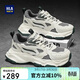 海瀾之家HLA男鞋百搭時(shí)尚運動(dòng)鞋子男舒適透氣休閑鞋子男 M178白灰色42
