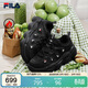 FILA 斐樂(lè )官方女鞋豌豆加絨鞋老爹鞋2025冬季休閑厚底運動(dòng)鞋