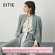 愛(ài)特愛(ài)氣質(zhì)通勤一?？弁ㄊ昭呒壐行∥餮b秋季新款短外套7103806 淺海藍38 XL 170